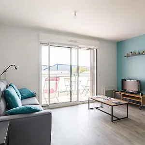Appartement L'écume - Studio Moderne Avec Grand Balcon Et Place De Parking, Dinard